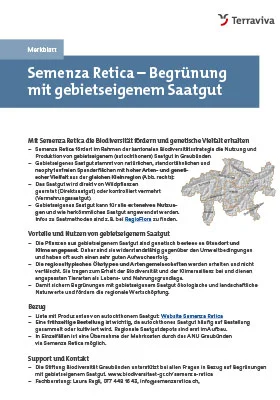 Merkblatt Semenza Retica
